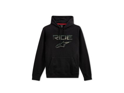 mikina RIDE 20 CAMO HOODIE  ALPINESTARS černá (Veľkosť M)