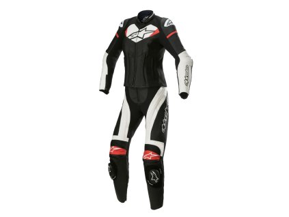 dvoudílná kombinéza STELLA GP PLUS 2  ALPINESTARS černá/bílá/červená 2025 (Veľkosť 42)