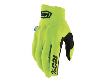 rukavice COGNITO SMART SHOCK  100% - USA žlutá fluo (Veľkosť S)
