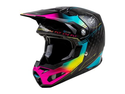 prilba FORMULA S FLY RACING - USA čierna/modrá