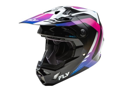 přilba FORMULA CP  FLY RACING - USA bílá/černá/fialová (Veľkosť L)