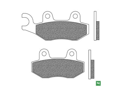 nEWFREN brzdové doštičky SCOOTER ELITE SINTERED 2 ks v balení