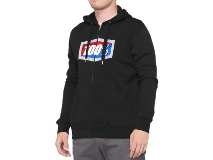 mikina OFFICIAL  100% - USA černá (Veľkosť S)