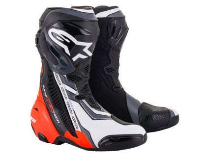 topánky SUPERTECH R ALPINESTARS black/red fluo/white/grey 2025
