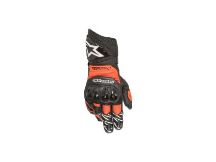 rukavice GP PRO R 3  ALPINESTARS černá/červená fluo (Veľkosť 2XL)