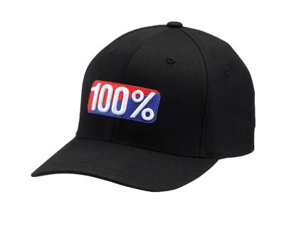 kšiltovka 100% - CLASSIC Flexfit černá (Veľkosť L/XL)