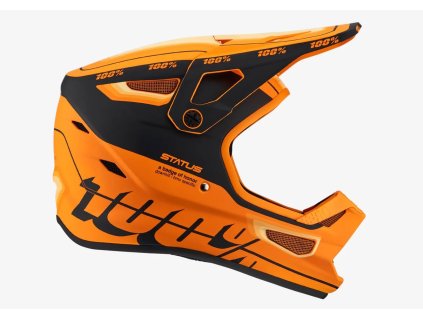 přilba STATUS  100% - USA oranžová/černá (Veľkosť L)
