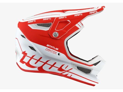přilba STATUS  100% - USA červená/bílá (Veľkosť XL)
