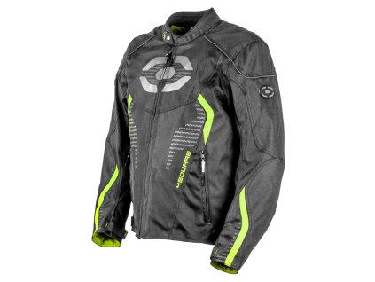 street bunda SPORTSTER  4SQUARE - pánská černá žlutá fluo 2025 (Veľkosť M)
