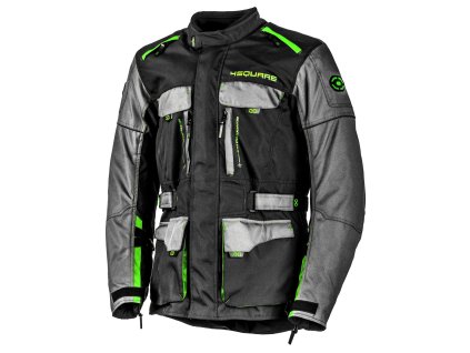enduro bunda TRAILER  4SQUARE - pánská černá šedá žlutá fluo 2025 (Veľkosť M)