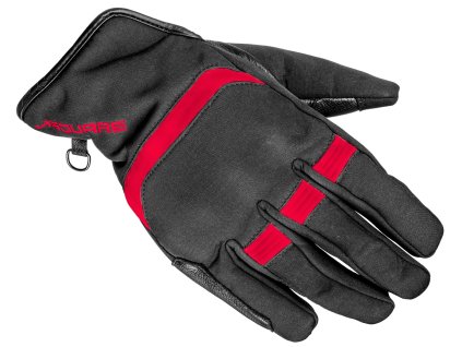 rukavice PULSAR  4SQUARE - pánské černé červené 2025 (Veľkosť S)