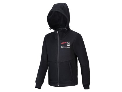 mikina RACER MX FLEECE  ALPINESTARS  dětská černá 2025 (Veľkosť S)