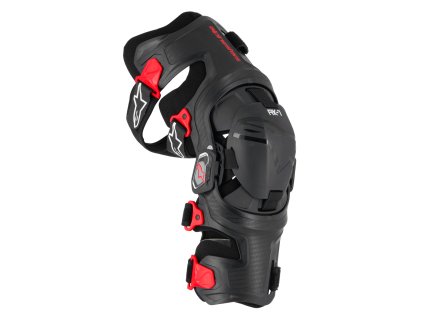 kolenní ortézy RK-7 PLASMA  ALPINESTARS černá/červená  1 pár 2025 (Veľkosť S)