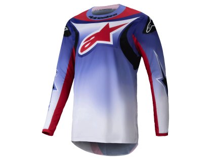 dres FLUID WURX  ALPINESTARS fialová/červená 2025 (Veľkosť S)