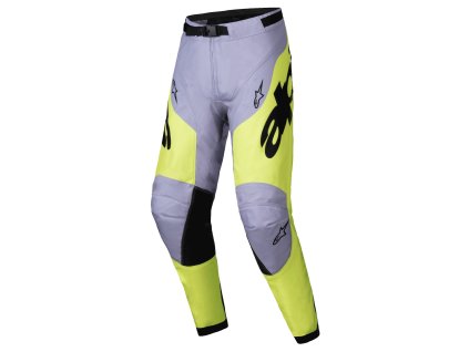 kalhoty RACER VEIL  ALPINESTARS šedá/žlutá fluo 2025 (Veľkosť 28)