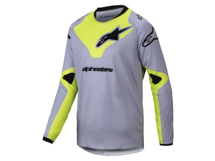 dres RACER VEIL  ALPINESTARS  dětský šedá/žlutá fluo 2025 (Veľkosť S)