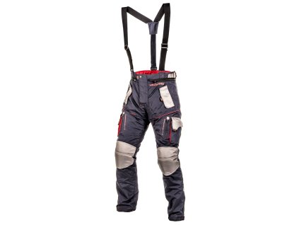 enduro kalhoty TRAILER  4SQUARE - pánská modrá šedá červená 2025 (Veľkosť L)