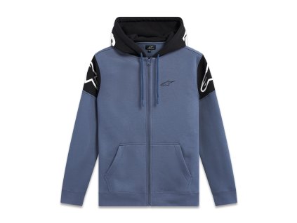 mikina VELOCITY HOODIE  ALPINESTARS modrá/černá (Veľkosť XL)