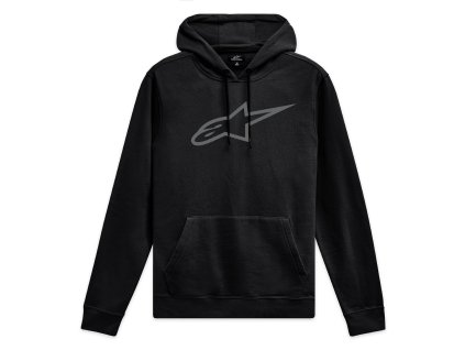 mikina AGELESS HOODIE 3  ALPINESTARS černá/šedá (Veľkosť S)