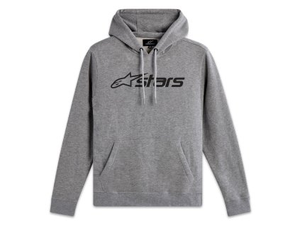 mikina BLAZE HOODIE 3  ALPINESTARS šedá/černá (Veľkosť S)