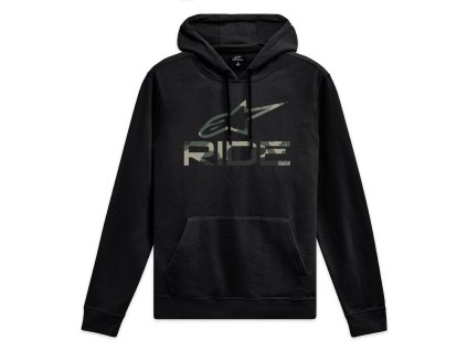 mikina RIDE CAMO HOODIE 4  ALPINESTARS černá (Veľkosť M)