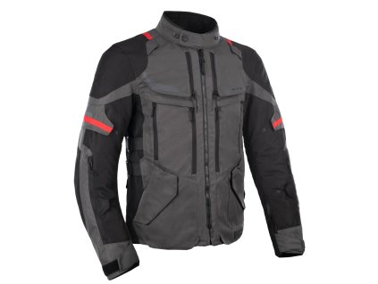 bunda ROCKLAND DRY2DRY™  OXFORD ADVANCED šedá/černá/červená (Veľkosť 2XL)