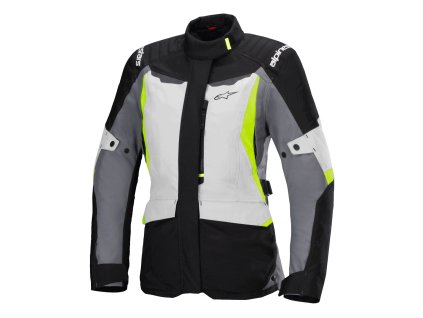 bunda STELLA ST-1 WATERPROOF  ALPINESTARS světle šedá/černá/žlutá fluo 2025 (Veľkosť XS)