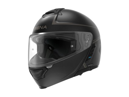 Mesh přilba s headsetem Impulse  SENA matná černá (Veľkosť L)