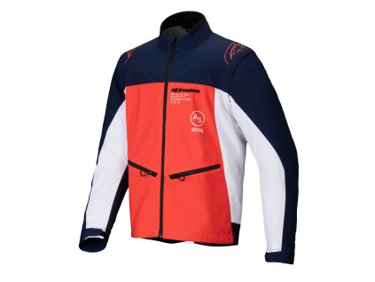 bunda LITE-DURA SOFTSHELL  ALPINESTARS modrá/oranžová/bílá 2025 (Veľkosť S)