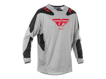 dres KINETIC SYM  FLY RACING - USA 2025 šedá/červená/černá (Veľkosť S)