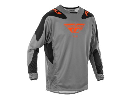 dres KINETIC SYM  FLY RACING - USA 2025 šedá/oranžová/černá (Veľkosť S)