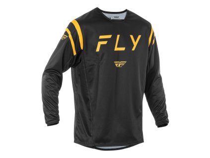 dres KINETIC CENTRE  FLY RACING - USA 2025 černá/zlatá (Veľkosť S)