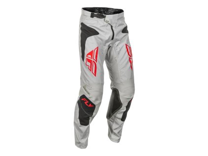kalhoty KNETIC SYM  FLY RACING - USA 2025 šedá/červená/černá (Veľkosť 42)