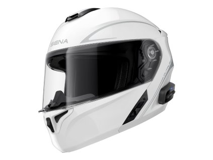 Bluetooth přilba s headsetem Outrush R  SENA lesklá bílá (Veľkosť S)