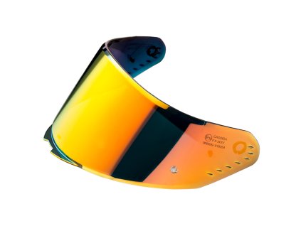 plexisklo pre prilby AERO s prípravou pre Pinlock CASSIDA - české zrkadlo oranžové REVO