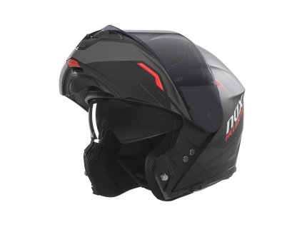 přilba N968 Ultra  NOX černá matná červená 2025 (Veľkosť XS)