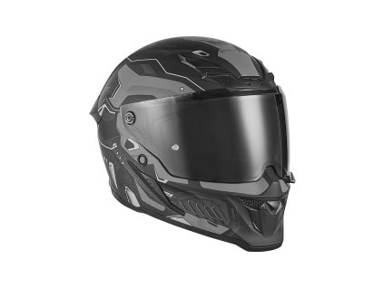 přilba GOLIATH BERSERK  NOX EXKLUSIV černá matná  titanová 2025 (Veľkosť XS)