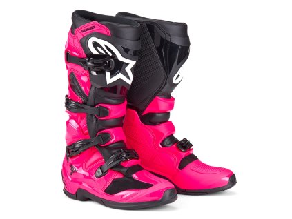 boty TECH 7  ALPINESTARS růžová/černá 2025 (Veľkosť 38)