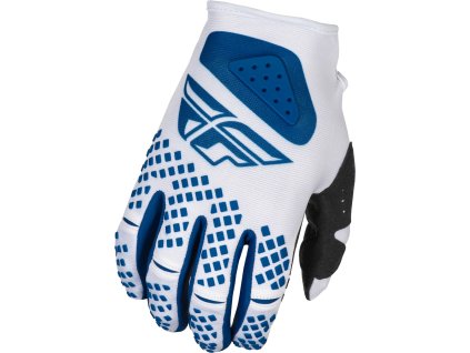 rukavice KINETIC CENTER  FLY RACING - USA 2025 bílá/modrá (Veľkosť S)