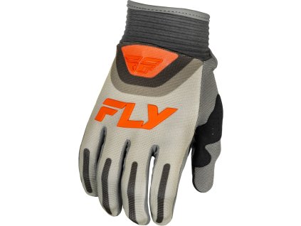 rukavice F-16 FLY RACING - USA 2025 šedá/oranžová (Veľkosť 2XL)
