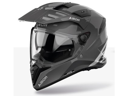 přilba BANDIT Color  AIROH tmavě šedá lesklá 2026 (Veľkosť XS)
