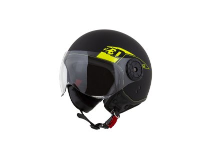 prilba C30 ZED black matt/yellow fluo