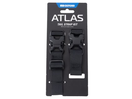 popruhy na batožinu Atlas advanced sada zadných popruhov OXFORD čierna