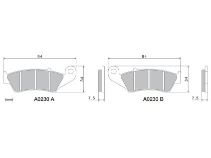 brzdové doštičky NISSIN semi-metalická zmes 2 ks v balení