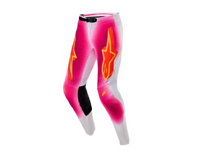 kalhoty SUPERTECH limitovaná edice MIG  ALPINESTARS růžová fluo/bílá/oranžová 2025 (Veľkosť 30)