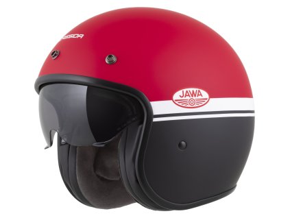 přilba Oxygen 20 Jawa OHC  CASSIDA červená matná/černá/bílá 2025 (Veľkosť 2XL (63 až 64 cm))