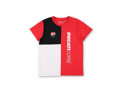 triko DUCATI CORSE dětské červená bílá (Veľkosť 2-4 roky)