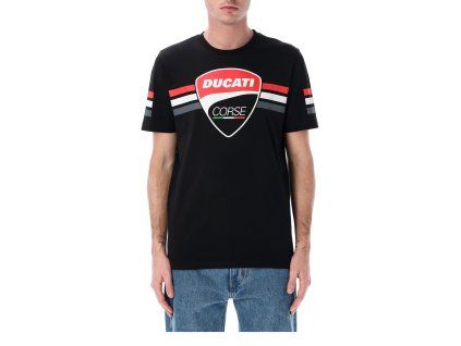 triko DUCATI CORSE černá  červená (Veľkosť M)