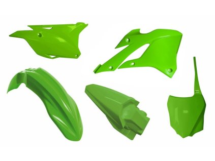 plastová súprava KAWASAKI RTECH zelená 5 dielov