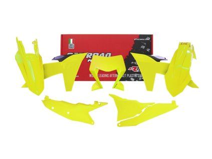 plastová sada KTM RTECH neon yellow-black 6 dielov